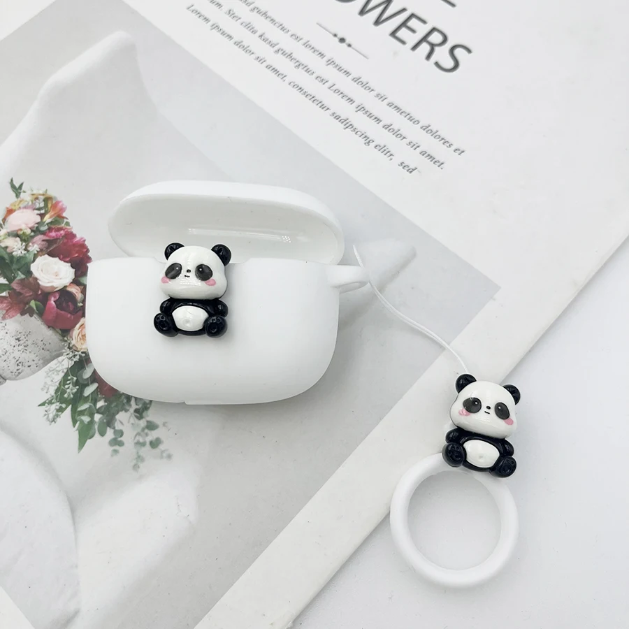 cute panda Earphone Cover For Nothing Ear A /Buds Pro 2 2A /Buds 2 Plus Case Silicone Shockproof box for NOTHING Buds 2 case