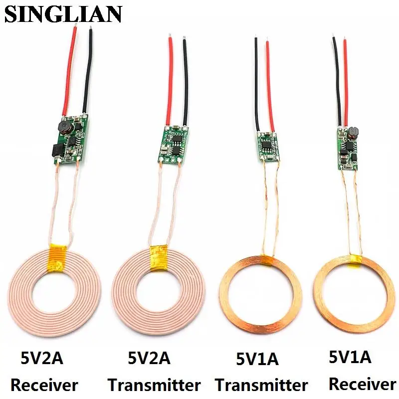 5V1A/5V2A Wireless Power Supply Module Wireless Charging Transmitter/Receiver Circuit Board Module