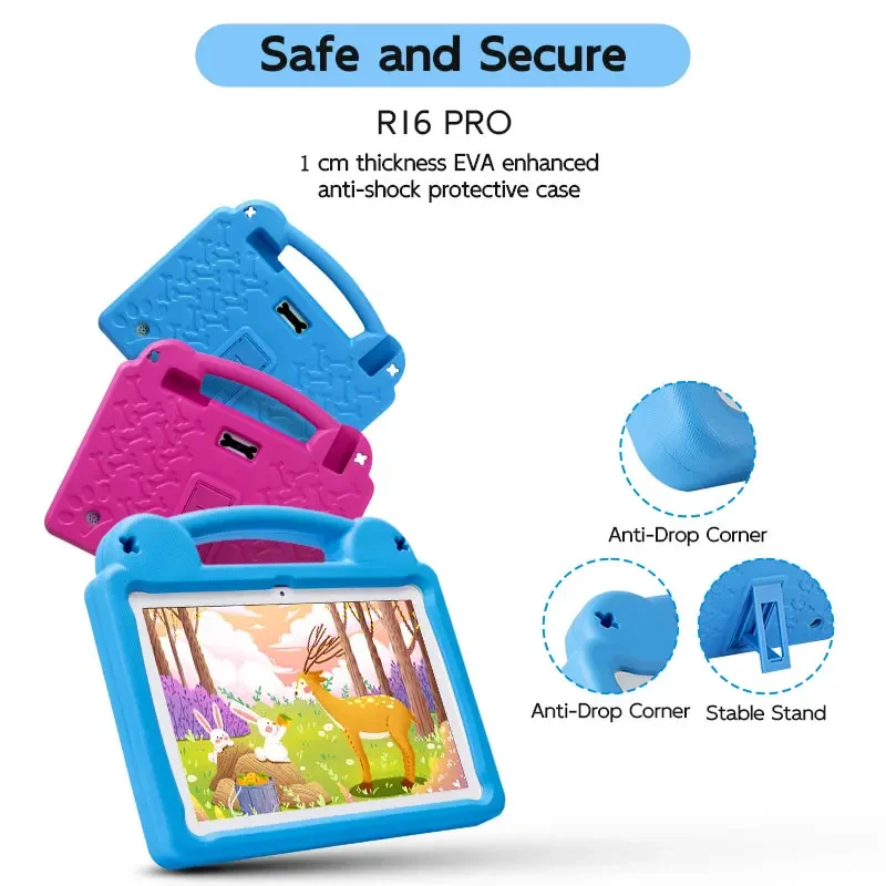 

ANRY Kids Tablet 10.1inch Tablet Android 15 8GB(4+4 Expand) RAM 64GB ROM with Octa-Core 5000mAh Tablette 2025 Children's Gifts