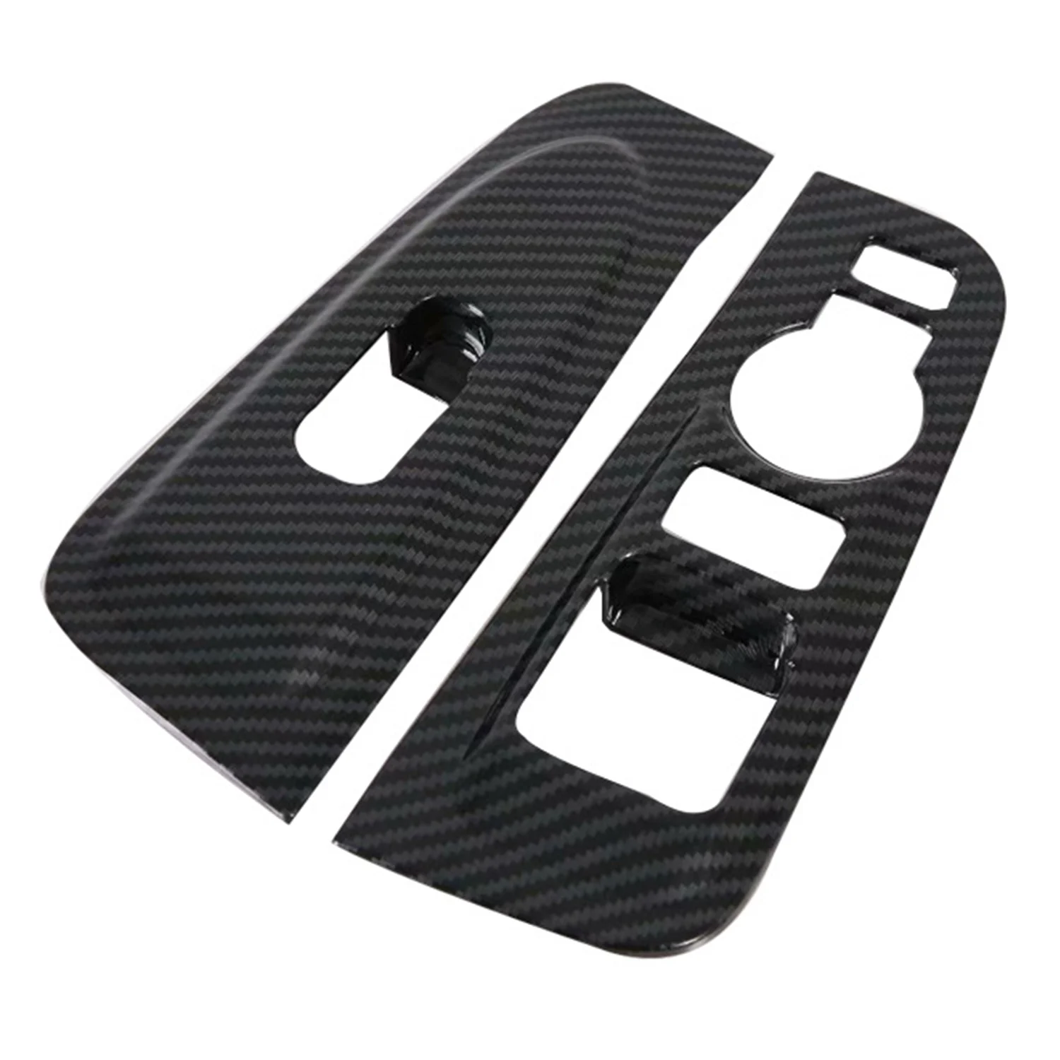 #47M Automotive Parts & Accessories,Car Carbon Fiber Air Vent Cover Inner Door Handle Trim (Carbon Fiber)