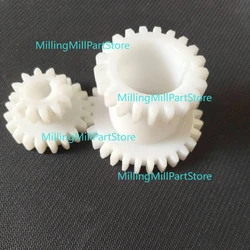 2pcs POM High&Low Transmission Gear CJ0618&JET BD-6 Mini Lathe T29xT21&T20xT12 Spindle Duplicate Double Gear
