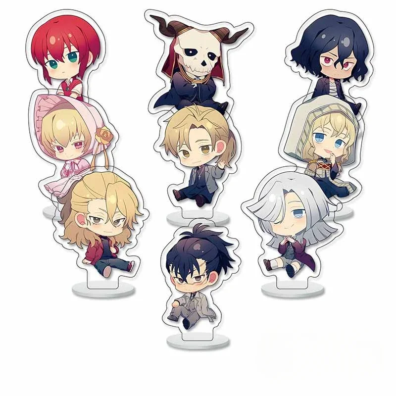 9pcs/Set Omori Pixel Acrylic Stand Frieren: Beyond Journey\'s End Figures Key Chain Bag Charm Accessories Game Jewelry For Fans