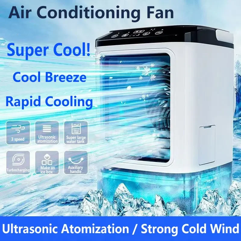 New Xiaomi Mini Atomizing Cooling Fan Desktop Atomizing Spray Fan Portable Humidification Air Conditioning Electric Fan Outdoor