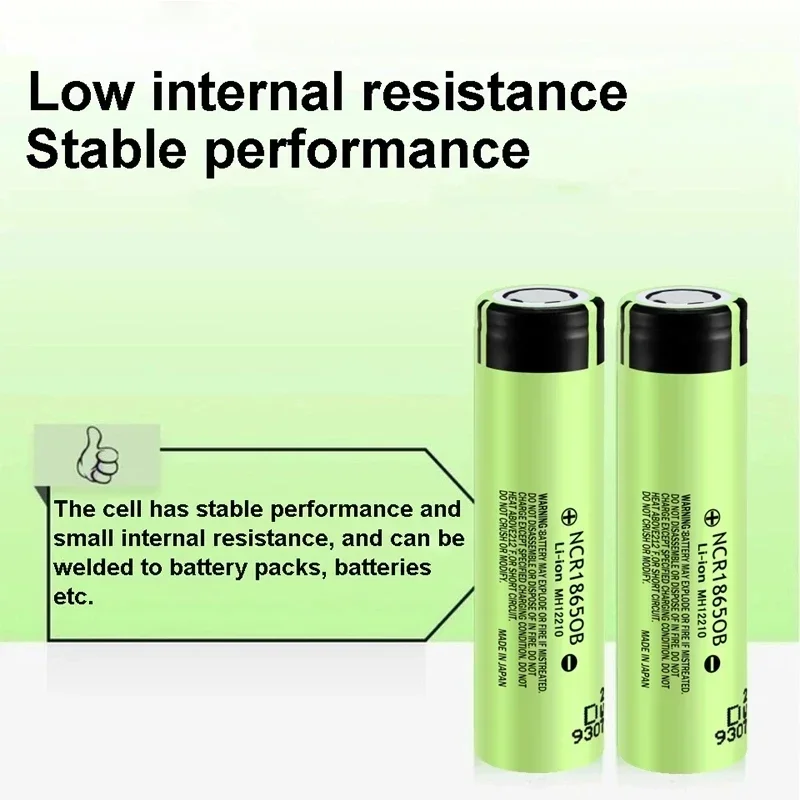 1-20ชิ้น18650ลิเธียม-แบตเตอรี่โทรศัพท์3400mAh 3.7V NCR18650B แบตเตอรี่แบบชาร์จไฟได้แบนสำหรับไฟฉายแอลอีดีธนาคารไฟแรงสูง