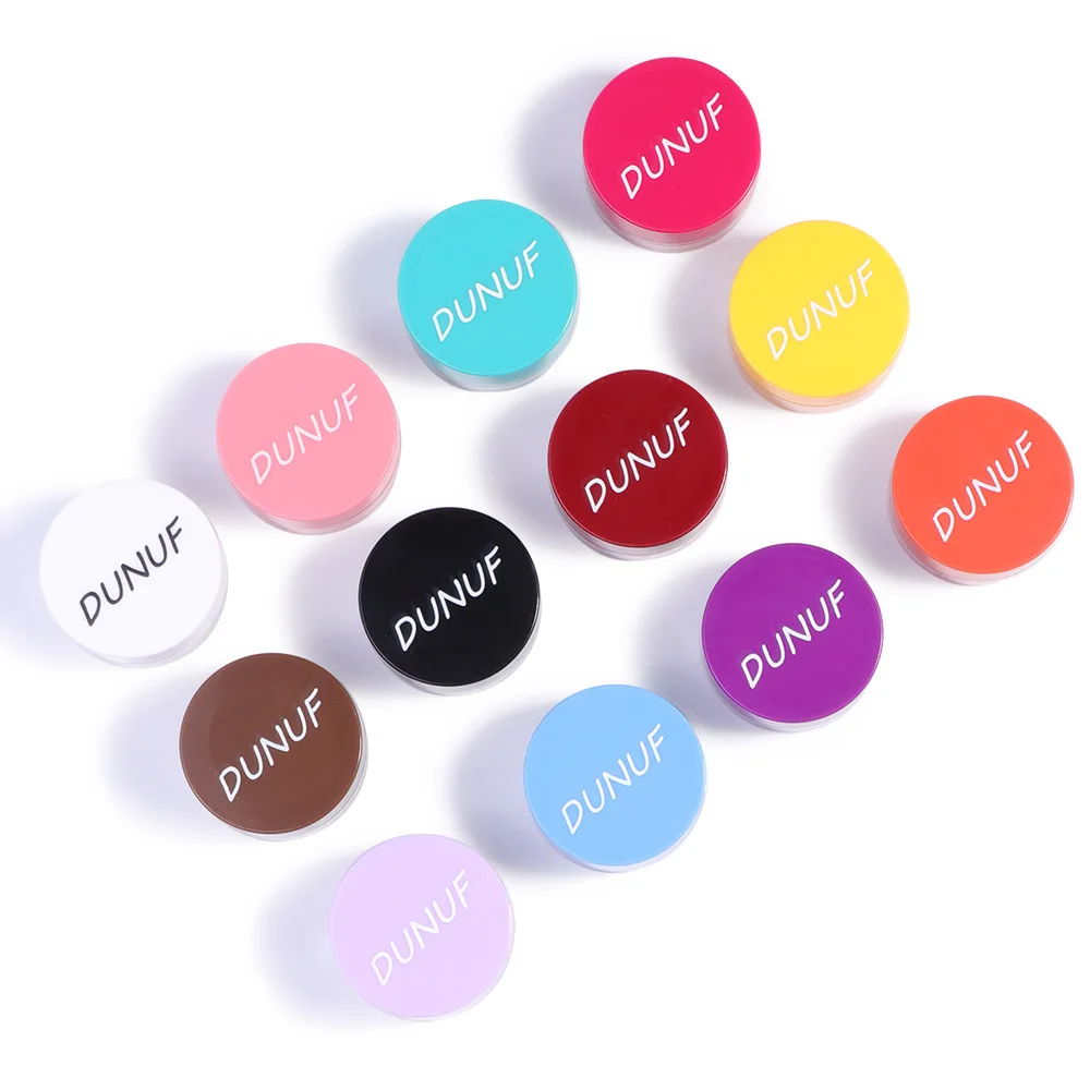12 colores Color facial sombra de ojos multiusos crema para teñir cejas pintura mate Universal de larga duración
