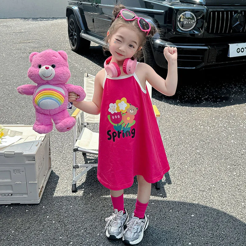 Girls' Pajama Dress Girl Nightdress Pajamas Children Nightgowns for Girl Summer Sleeping Sleep Dress Kids Nightgown for Girls