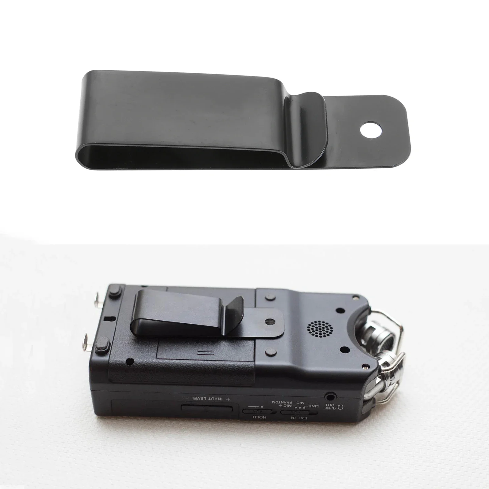 1pc Iron Black Tactical Holster Sheath Belt Clip Holster Spring Hook Buckle Clasp DIY Carrying Money Clip Hunting Accessories