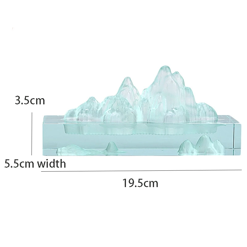 Fairy Mountain Multi-art Creative Colored Glaze Censer Burner Zen Crystal Incense Burner Penholder for Home Decoration Ornaments