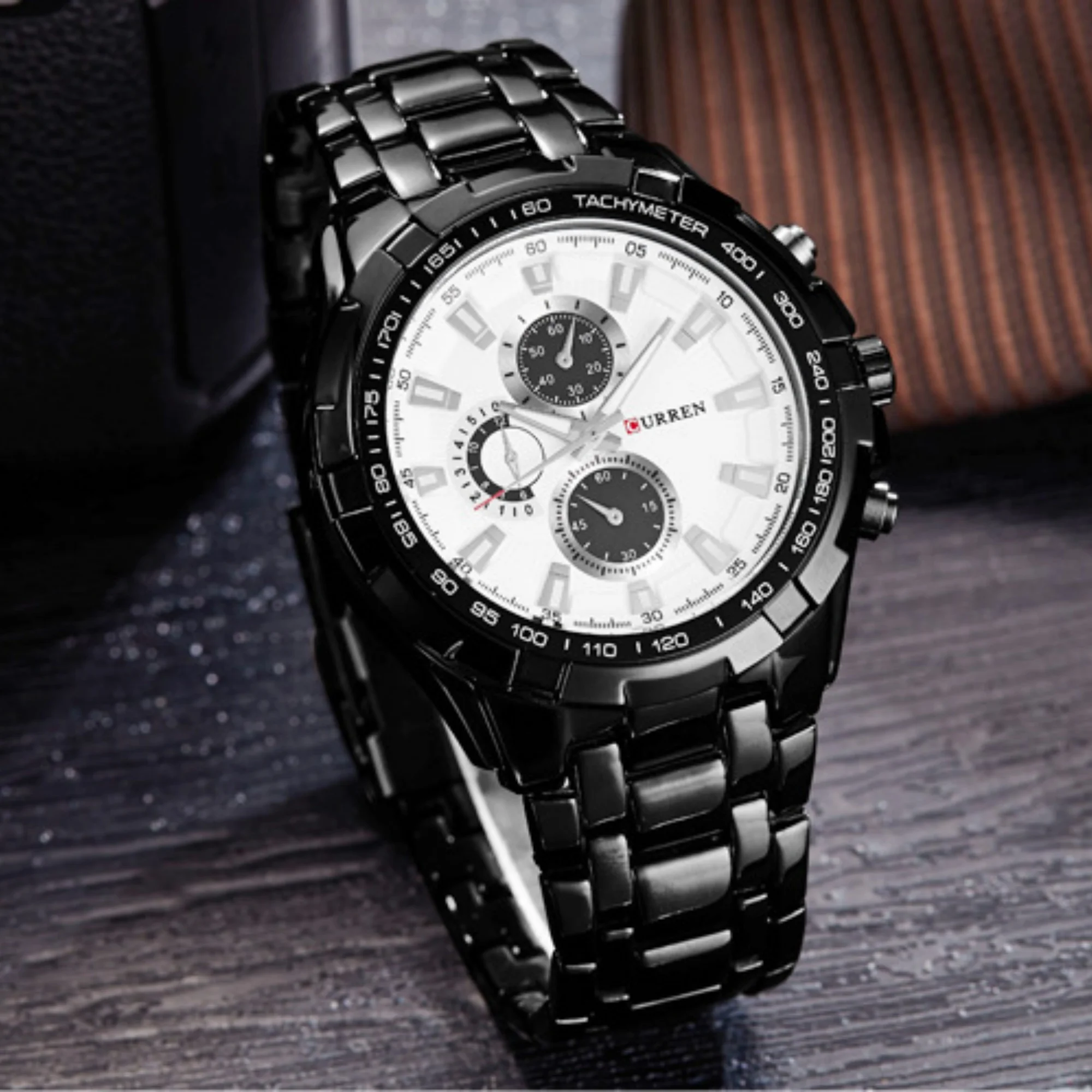 CURREN Men Round Quartz Watch Band Sports Business Wristwatch Luxury Fashion Gift For Gentlemen Daily Outdoor Wear view 3