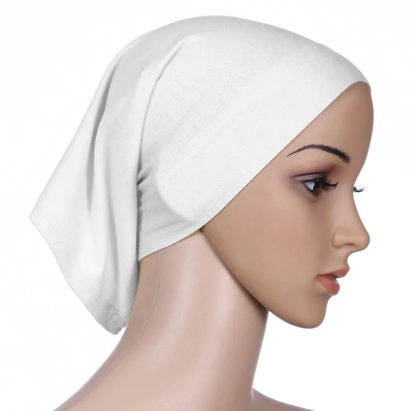 Women Muslim Chemo Hair Loss Beanie Hat Scarf Turban Head Wrap Cap Cover Under Islamic Arab Tube Bone Bonnet Amira Headwear