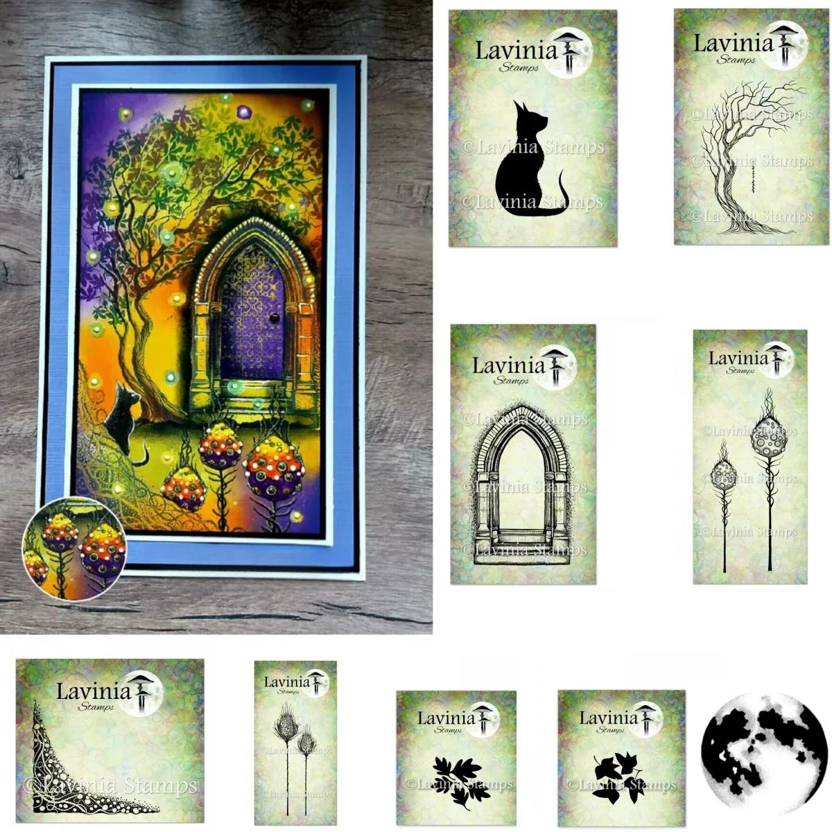 Liquidazione artigianale Il foresta stellata Timbri trasparenti Scrapbook fai da te Album di carte di carta artigianali in rilievo Forniture per modelli artigianali