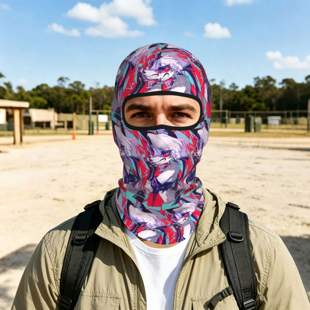 Loona Breathable Thin Balaclava Full Face Mask Sun Protection Neck Gaiter For Motorcycle Cycling