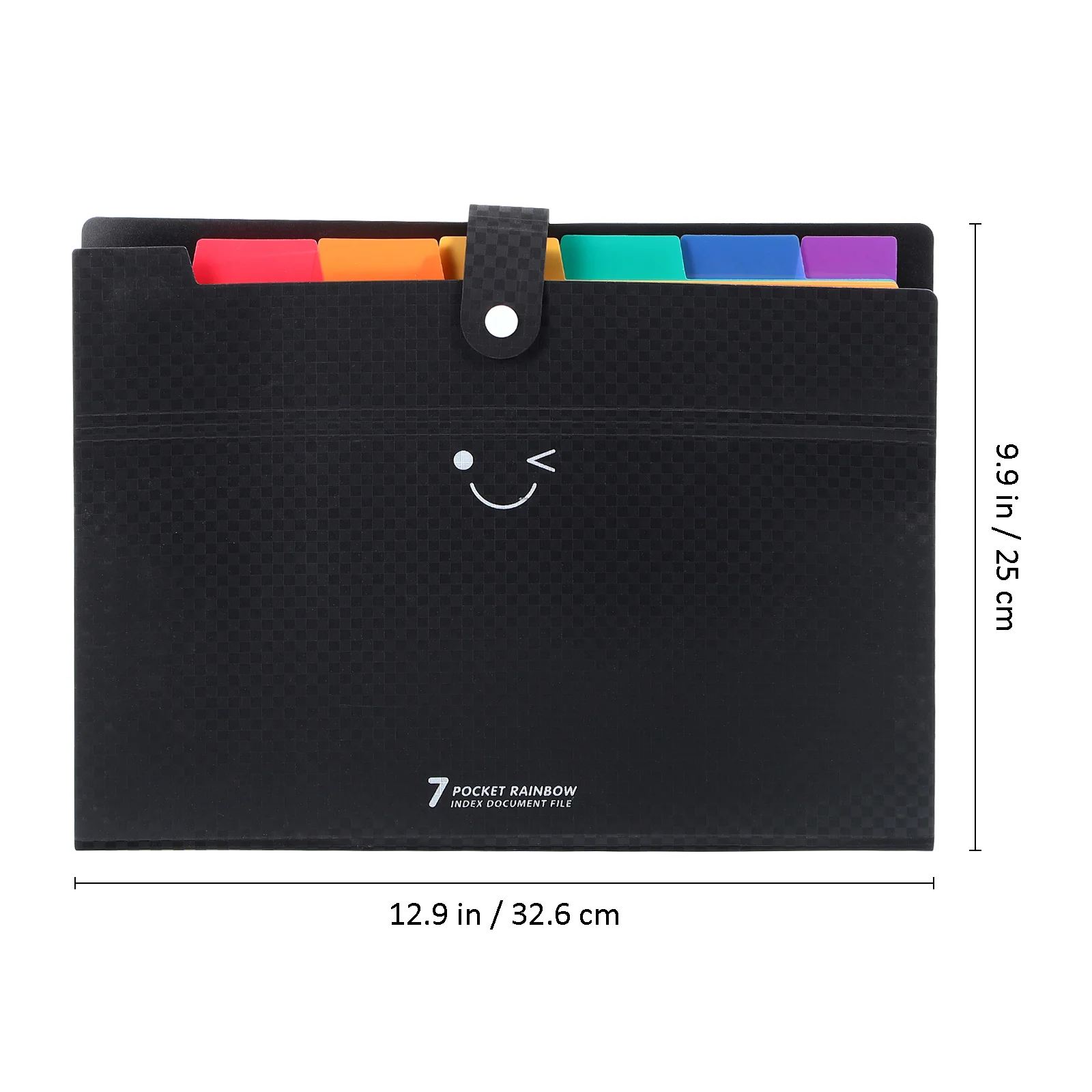 

Checkered Expanding File Folder Heavy Duty Plastic Document Organizer Multiple Pockets Large Capacity For Office School