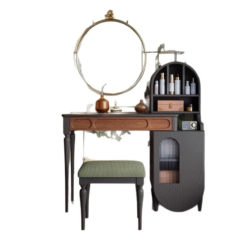 

French antique princess house dresser small apartment retro multi-functional storage table