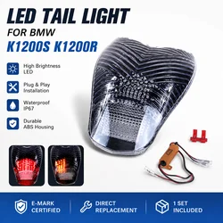Motorcycle Rear Tail Brake Light Integrated LED Turn Signals Lamp For BMW K1200S K1200R K1300R