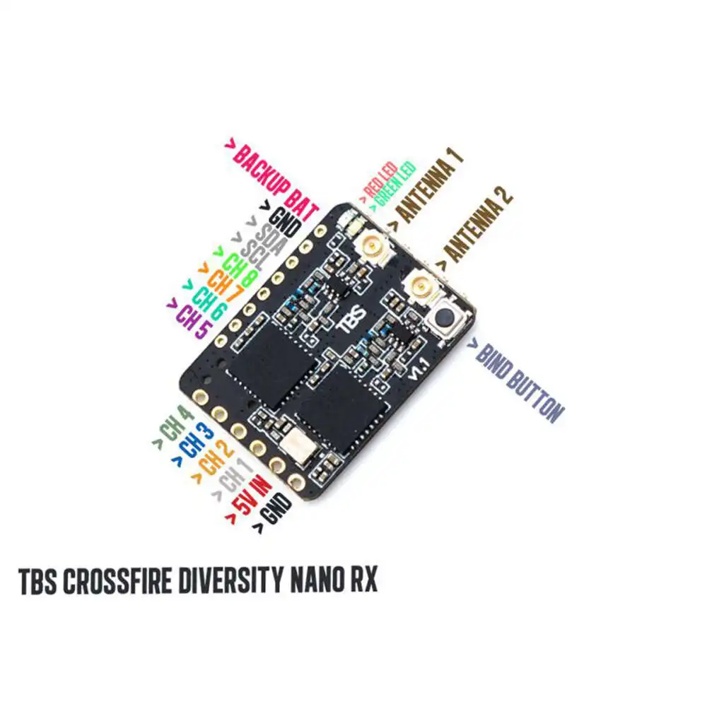 TBS Crossfire Diversity Nano Receiver RX CRSF 915/868Mhz Long Range Radio system RC