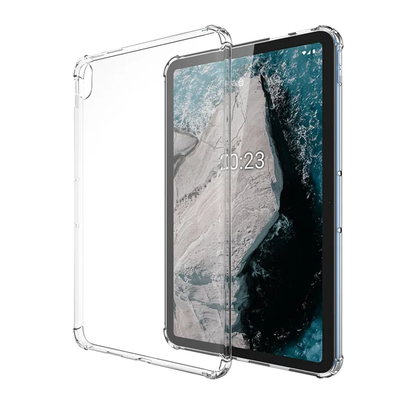 Soft Transparent Case For Nokia T10 8.0\'\' 2022 Tablet Case For Nokia T21 10.4 inch Silicone TPU Cover For Nokia T20 2021 TA-1392