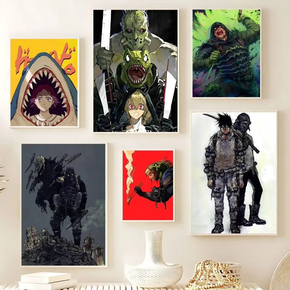 Póster colorido de Anime Dorohedoro, arte de pared de calidad HD, carteles Retro para decoración de pared de la habitación del hogar, decoración Kawaii para habitación