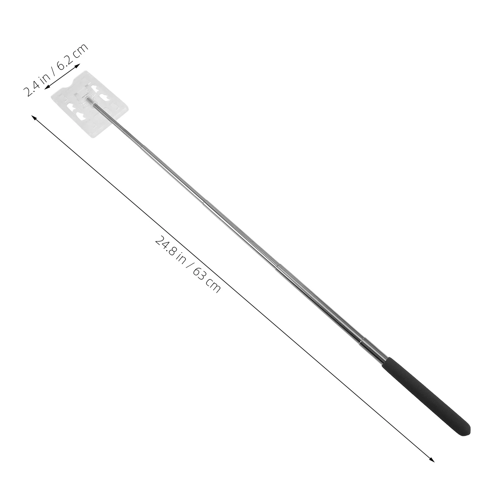 Telescopic Card Holder Door Opening Parking Payment Rod Compact Transparent Plastic Durable Secure Versatile Use Fits