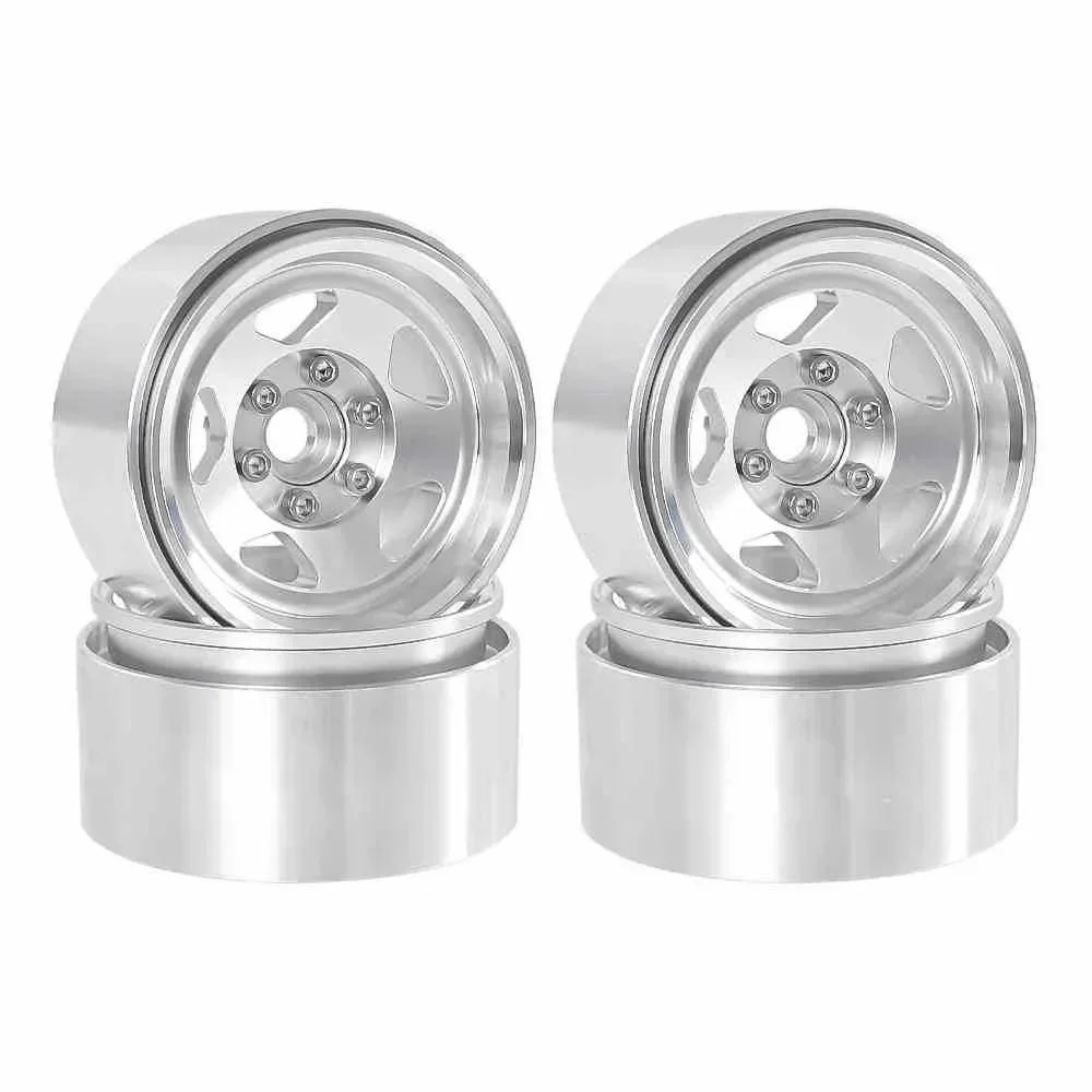 1.9-calowe felgi RC 4 szt. Zestaw felg RC z beadlockiem Piasta koła do modeli RC w skali 1:10 Axial SCX10 II 90046 SCX10 III AXI03007 TRX4 D90