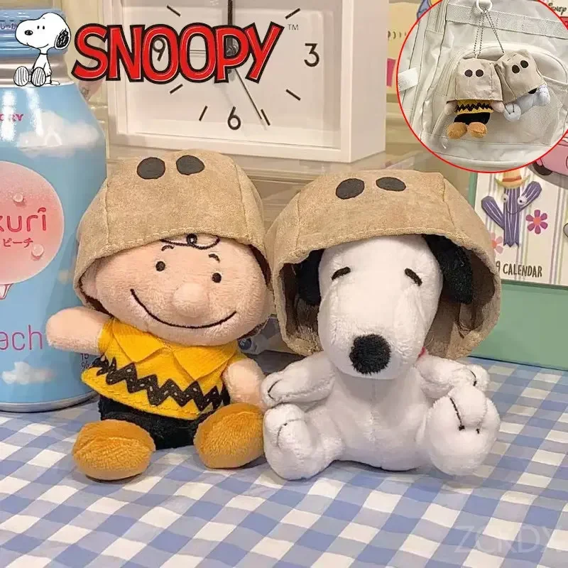 

Snoopy Charlie Brown Creative Plush Key Ring Fashion Animation Boy Girl Backpack Pendant Masked Snoopy Key Ring Accessories Gift
