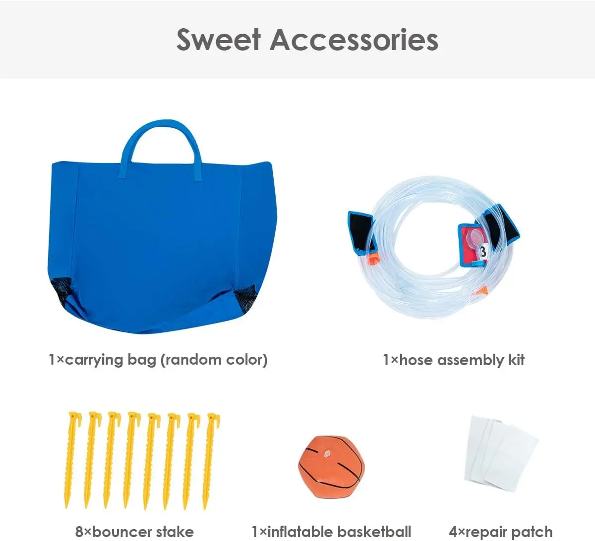 Nadmuchiwana zjeżdżalnia wodna, 6 w 1 nadmuchiwane zjeżdżalnie wodne w parku wodnym ze ścianą wspinaczkową, 2 długimi zjeżdżalniami, basenem i kulką, na zewnątrz