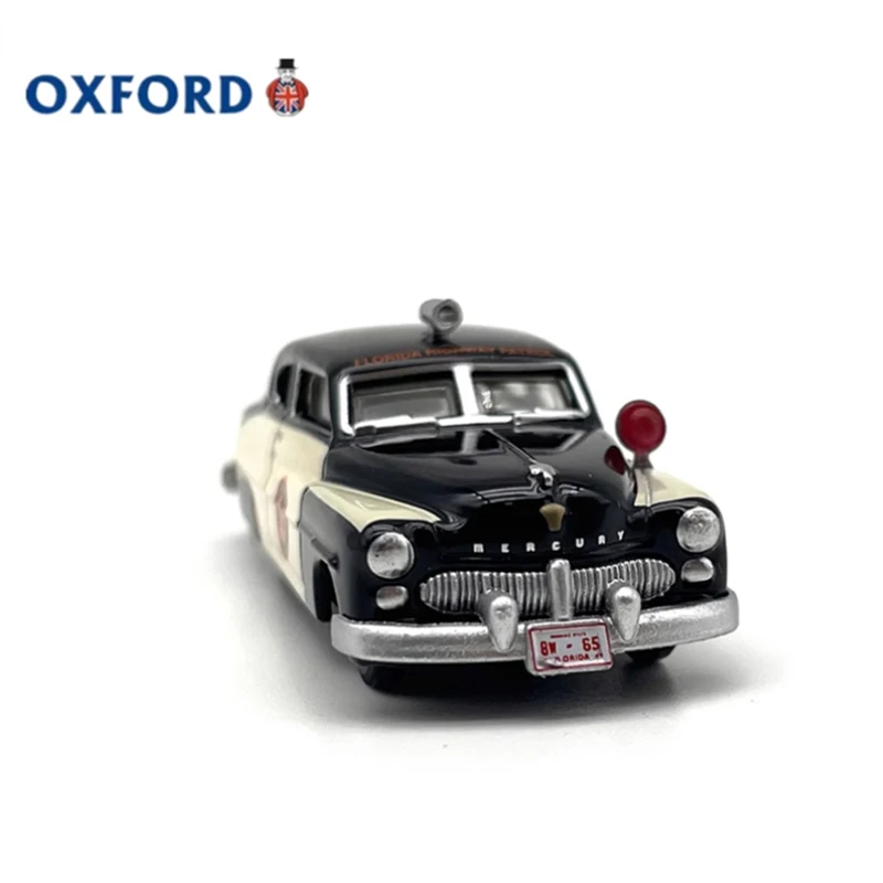 OXFORD Diecast 1:87 Scale Mercury Highway Patrol Alloy Retro Car Model Finished Product Simulation Toy Gift Static Model