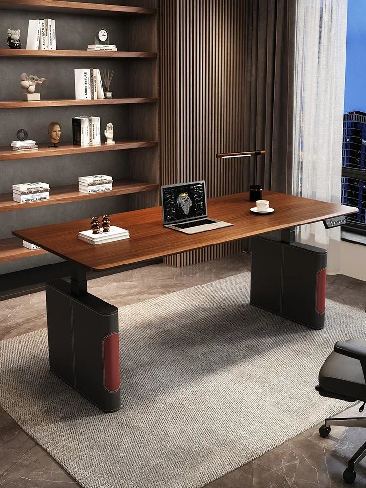 

Электрический подъемный стол из массива дерева, компьютерный стол, офисный стол, интеллектуальный киберспорт, рабочий и учебный стол. Экономично.