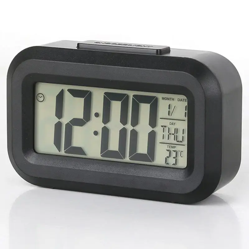 LED Digital Alarm Clock Backlight Snooze Data Time Calendar Desktop Multifunction Electronic Backlight Table Clock Desk Decor