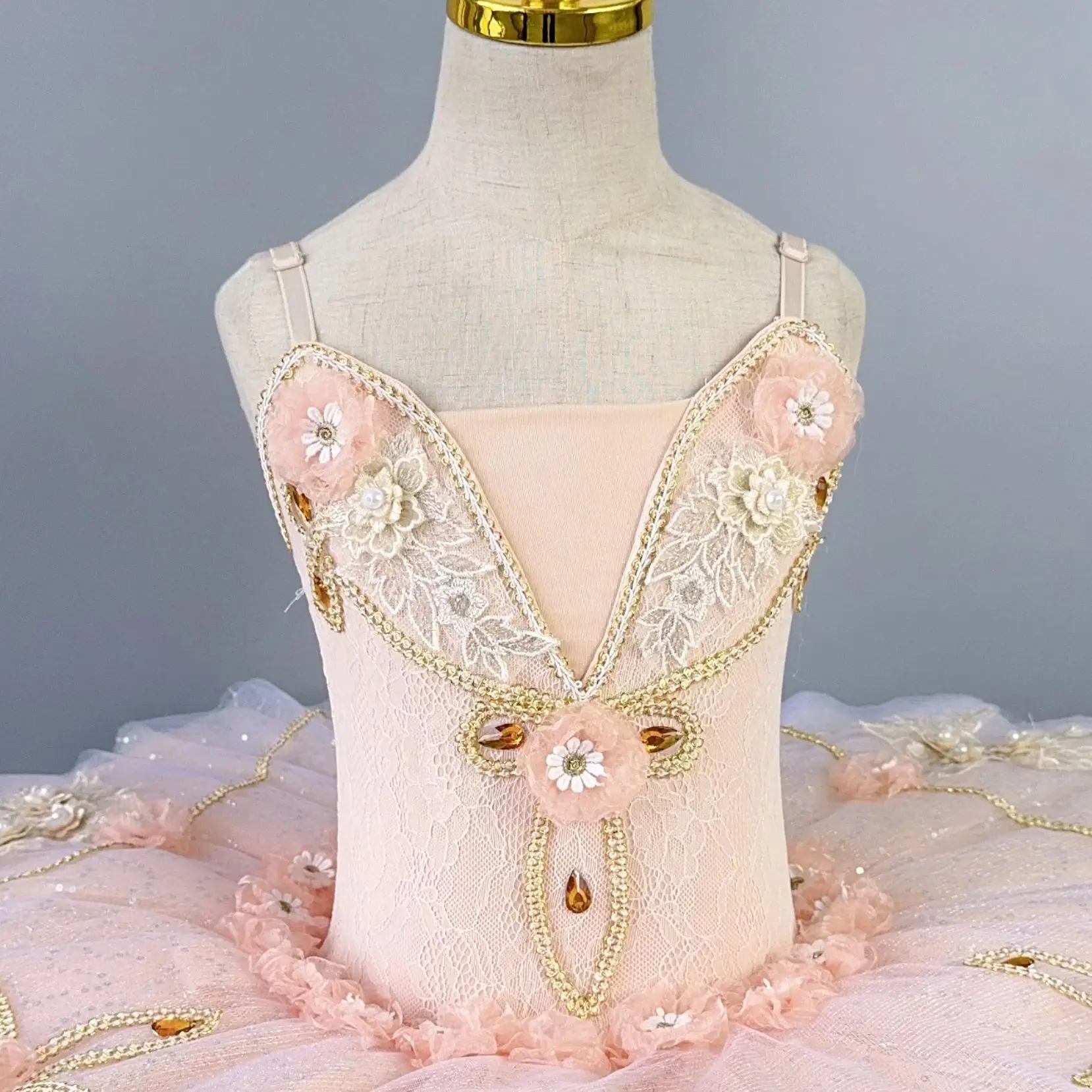 Kids Sequin Lace Professional Ballet Tutu Dress Girls Swan Lake Pancake Tutu Ballerina Dress Dance Costumes Child Ballet Clothes