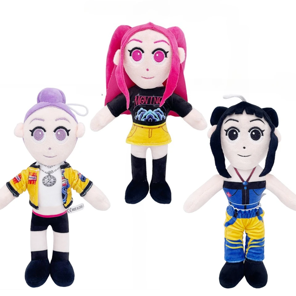 3 NEWstyle Anime Kpop Demon Hunters peluche lindo K-POP tigre Plushies relleno suave decoración de escritorio muñeca juguete Fans regalo fiesta favores