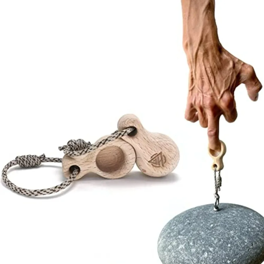 

Пара карманных грифов RainDrop для скалолазания — портативный подвесной тренажер для пальцев для силы захвата, дерево