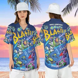 Buzz Lightyear Astro Blaster Hawaiian Shirt Men's Short Sleeve Shirt Lightyear Space Ranger Hawaiian Shirt Disney Beach Shirt