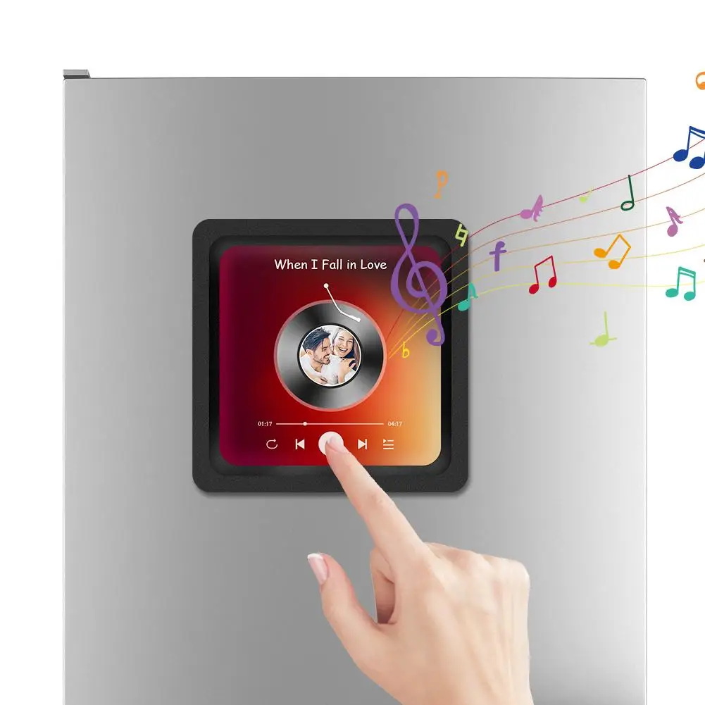 Custom Music Fridge Magnets With Photo Type-c Charging Adjustable Volume Creative Player CD Gift Home Decoration Upgrade New