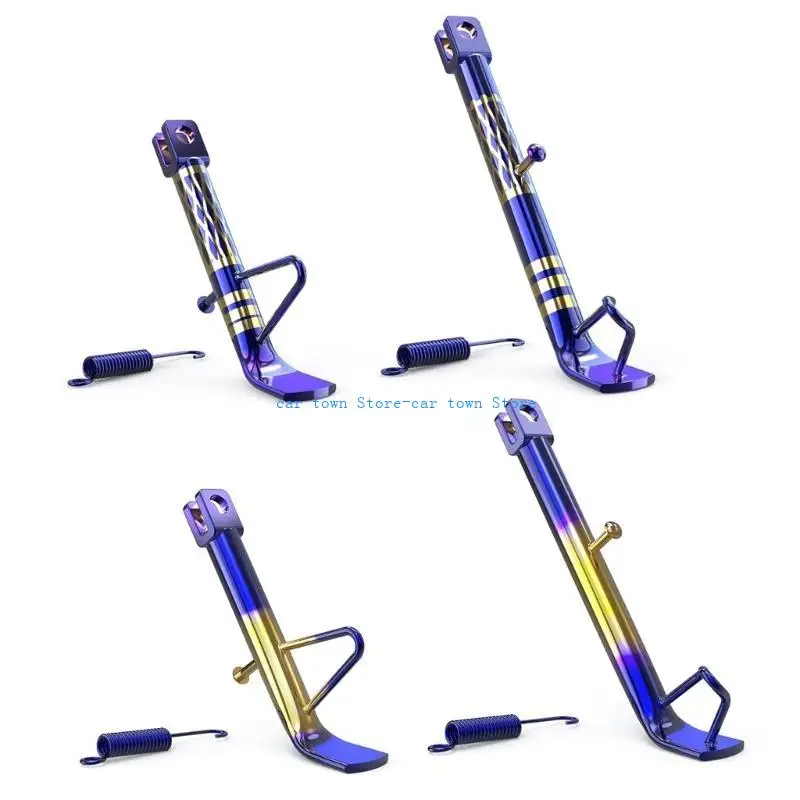 

RXJE Kickstand Side Sidestand Holder Motorcycle Parking Rack Support Foot Adjustable Kickstands Foot Side Stand Tripod Holder
