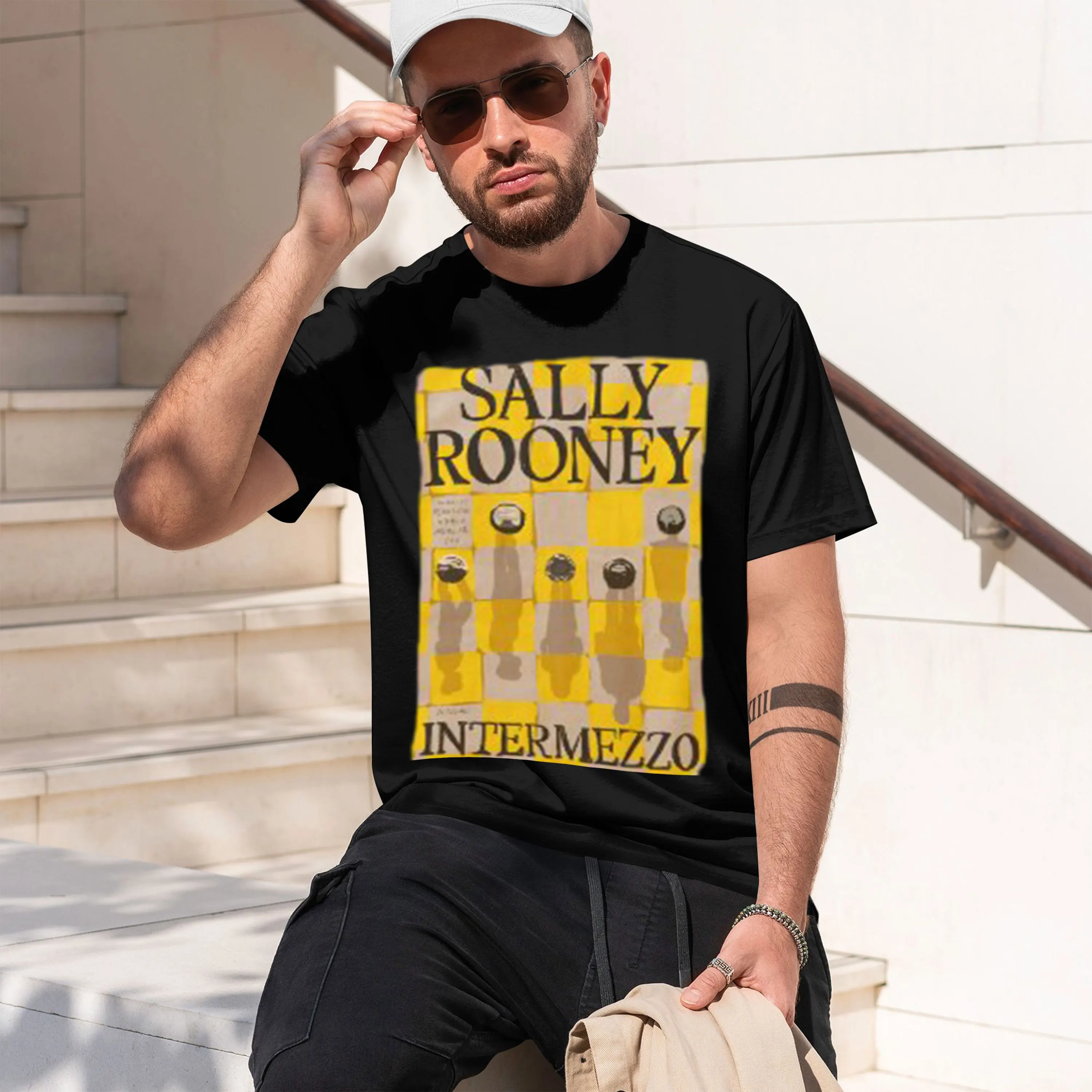 Intermezzo Rooney Novel Handawn 2026 Nuevo modelo Camiseta de manga corta con cuello redondo para hombre, informal clásica, en varios colores y tallas