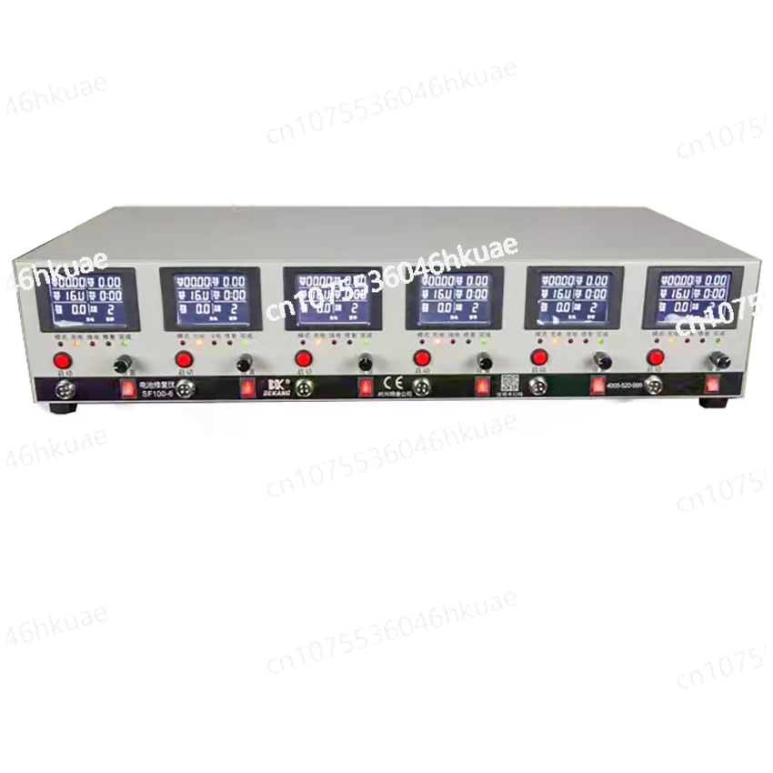 

Tester, Lithium Ni-MH Lead-acid Battery Capacity Test/repair 6 Channels Charge and Discharge Integrated Machine SF100-6 Battery