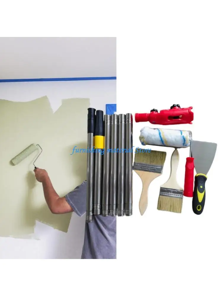 Y5GD Flexible Corner 170cm Scraping Rod Assembly With Permanent Roller Brush Vehicle components