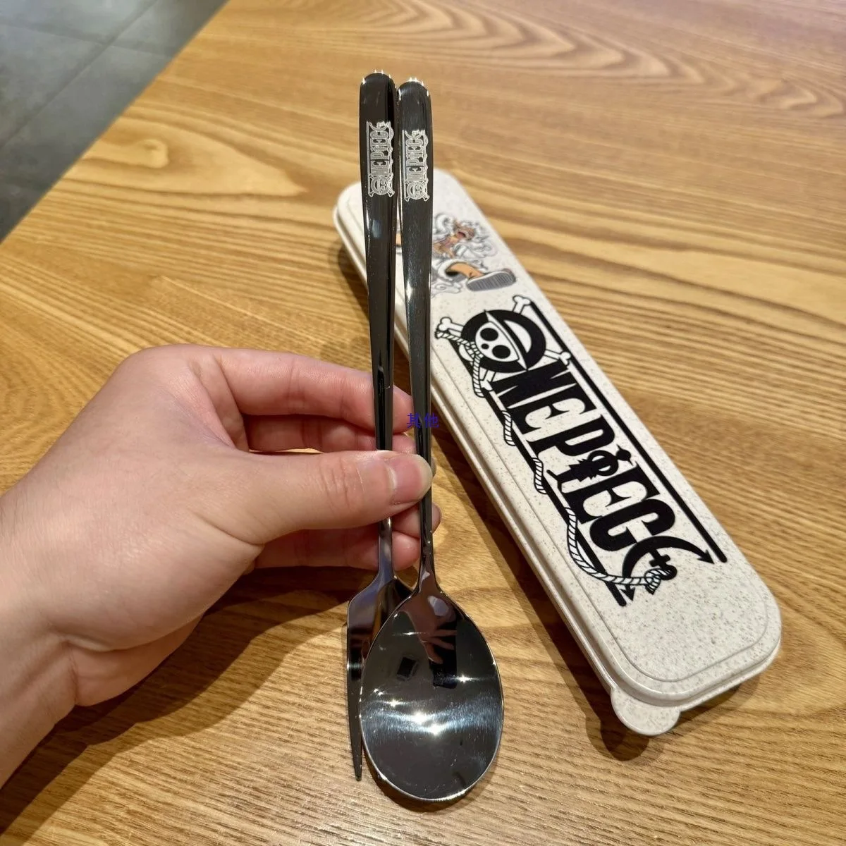 

New 2026 ONE PIECE Anime Nika Luffy Chopper 304 Stainless Steel Portable Tableware 304 Spoon Fork Chopsticks Student Party Gift