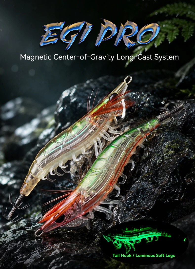 KINGDOM EGI PRO Leuchtender Tintenfisch-Köder 2.5 # 3.0 # 3.5 # Weitwurf-Tintenfisch-Jig für Salzwasser, Oktopus-, Tintenfisch- und Eging-Angelköder – Detail 1
