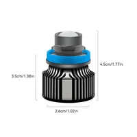 Car LED Fog Light Bulb H7 H11 H8 H9 9006 HB4 Lens Led Headlight 12V Car Driving Lamp White Yellow Ice Blue Turbo Fog Lamp