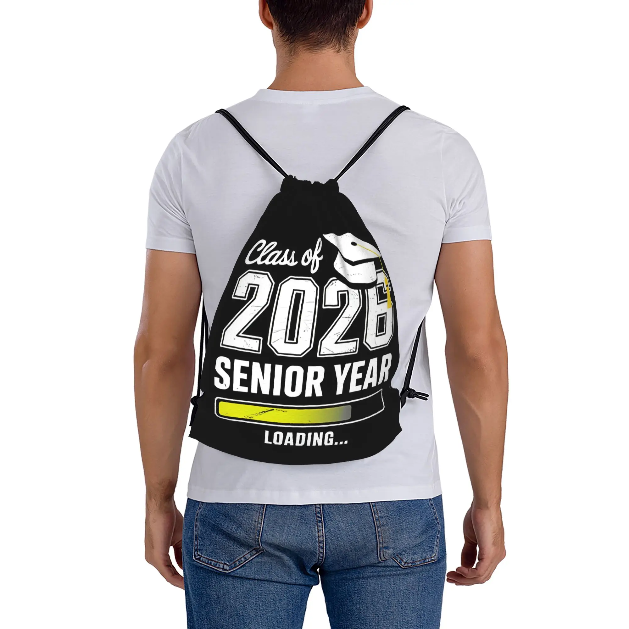 Class Of 2026 Senior  Loading  Senior 2026 Graduation in 2026 Drawstring Bags Gym Unisex Storage Organize Bundle Pocket Rope Bag