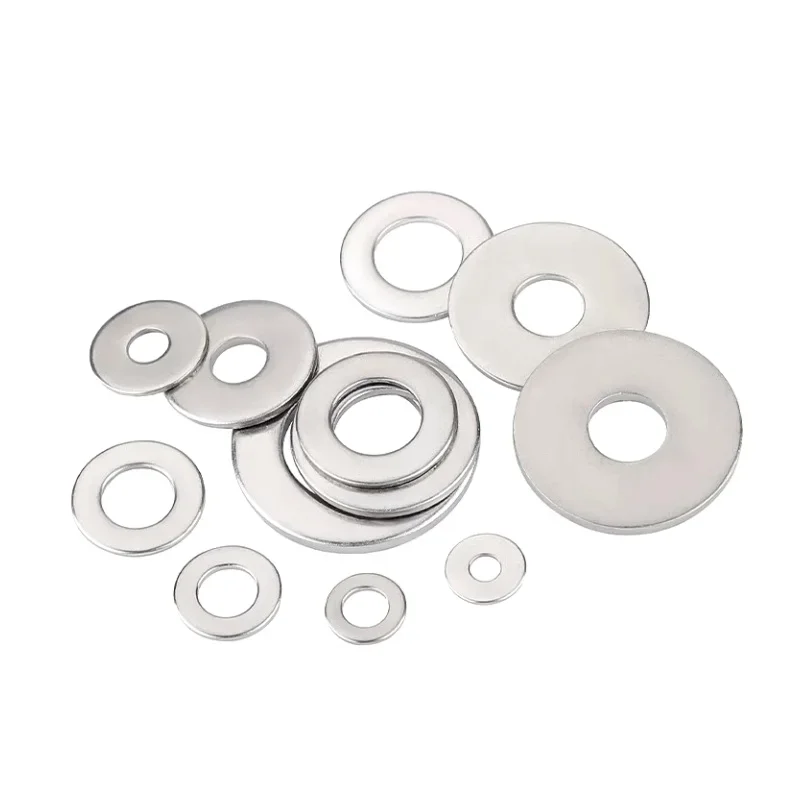 Flat Washer M3 M4 M5 M6 M8 M10 M12M14 16 M18 M20 M22 M24 M33 M36 304 Stainless Steel Gasket Circular Thickened Adjusting Shim