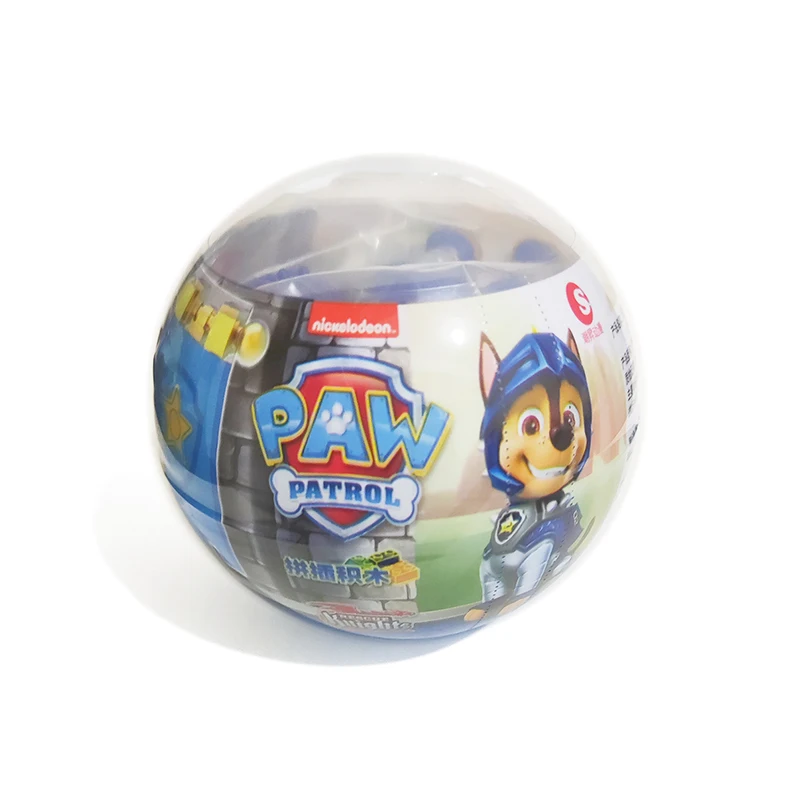 Paw Patrol Capsule Toys Building Blocks Banner Gacha Assembling Anime Figure Rescue Knights Rubble Chase Skye Marshall Kids Gift