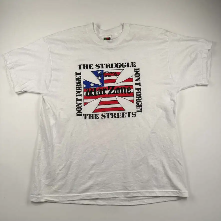 Vintage 90S Warzone T Shirt Xl Don'T Forget The Struggle