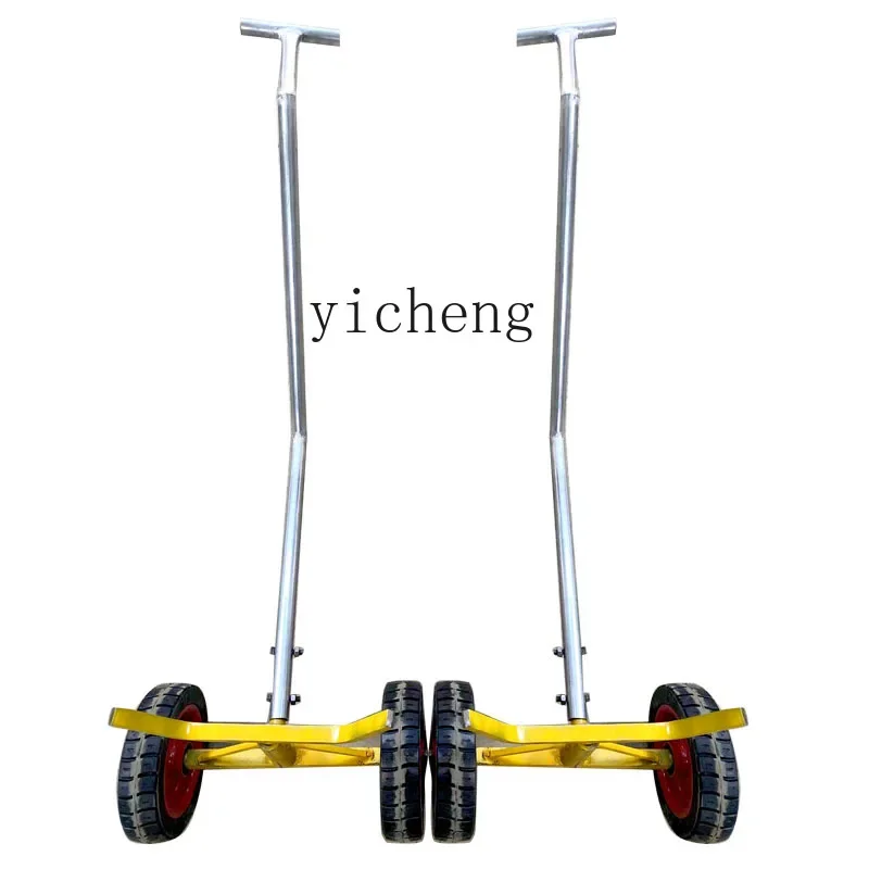 

fire pipe truck pipe pulling heavy duty four-wheel checked trailer pipe pulling artifact