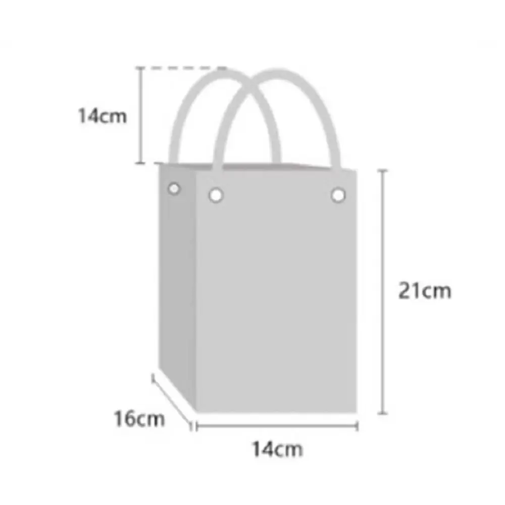 Portable Cartoon Knitted Bucket Bag Handmade Large Capacity Wrist Bag Woven Ring Buckle Handbag for Women Girls view 6