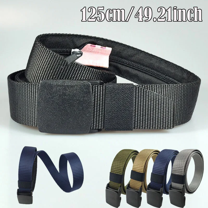 Reise Bargeld Anti Diebstahl Gürtel Taille Tasche Frauen Tragbare Versteckte Geld Strap Gürtel Brieftasche Taille Pack Männer Geheimnis Versteckt gürtel 1/2PCS