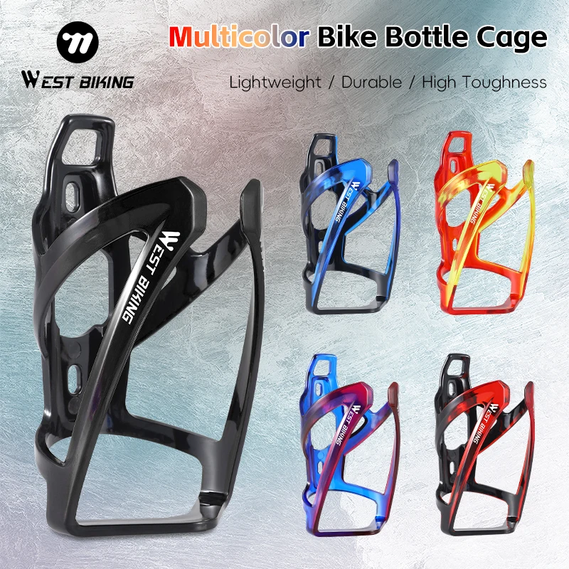 

WEST BIKING Multicolor Cycling Bottle Cage High Toughness Lightweight Bicycle Water Bottle Holder MTB Road Bike Accessories