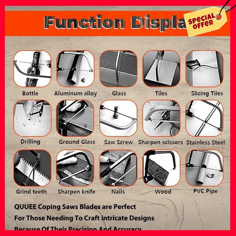 

-A25M Saw Blades Carbon Steel Saw Blades TPI 10/15/18/24 Tools Accessories For Woodworking For DIY